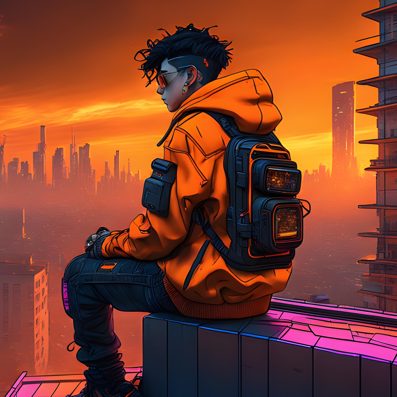 炭灰色机能风外套