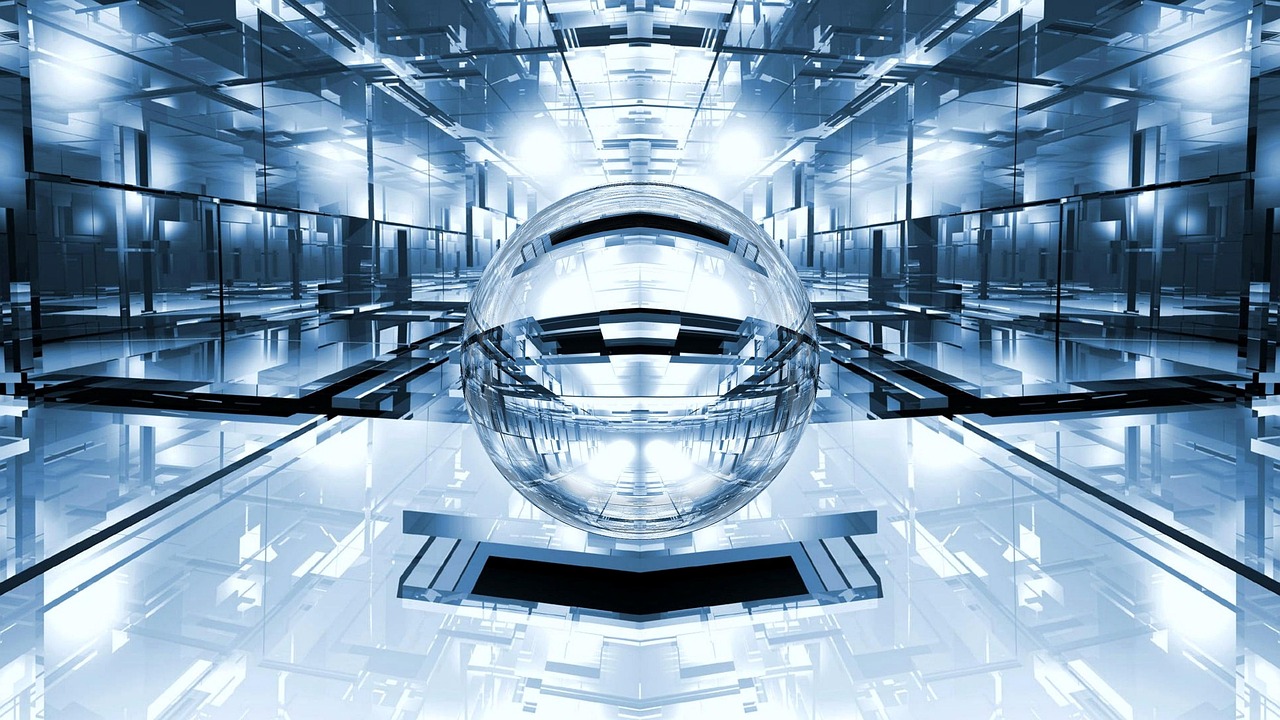 悬浮的云结构3D渲染