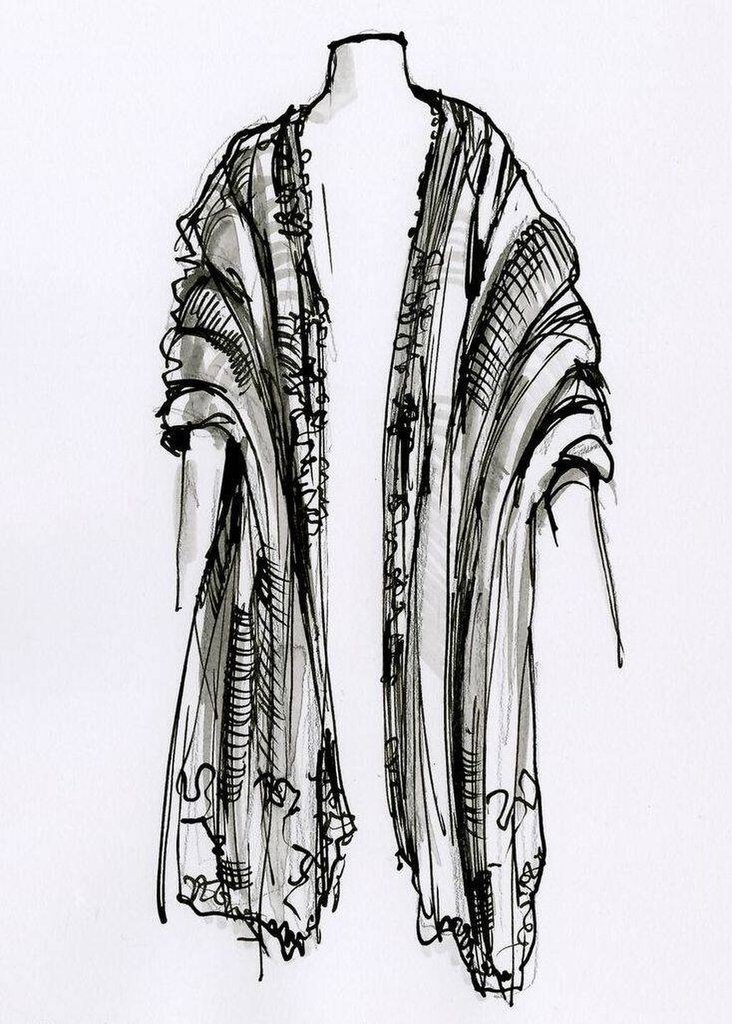 肩部立体剪裁特写