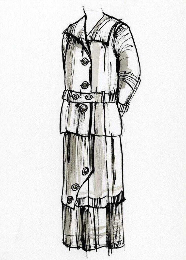 行走套装展示流动的剪影线条