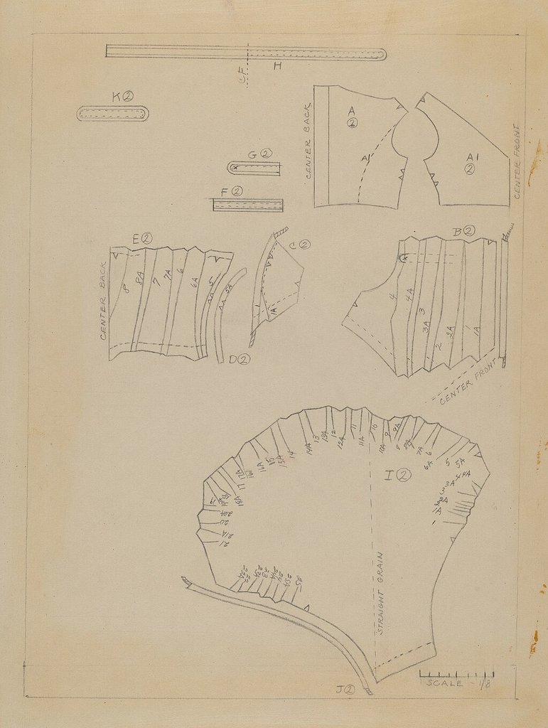 服装剪裁设计稿