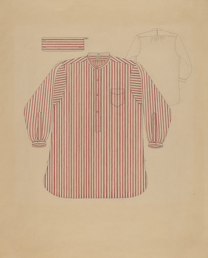 条纹衬衫设计图，展现经典与现代的融合