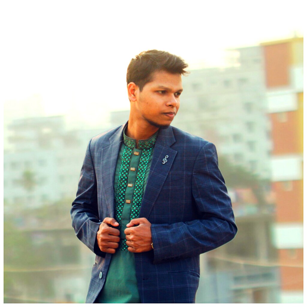 清晨都市天台场景