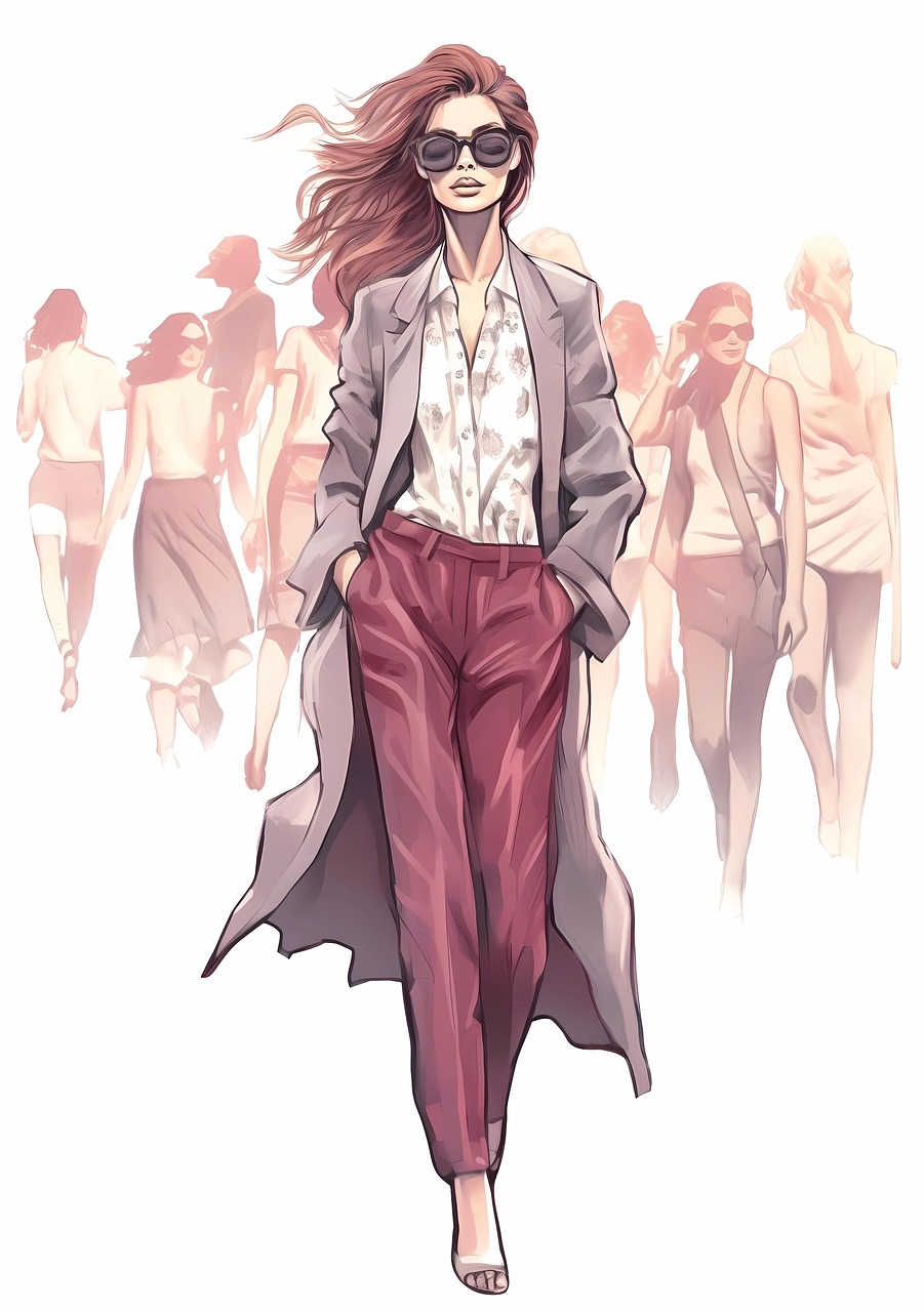 色彩与织物纹理结合的创意图片