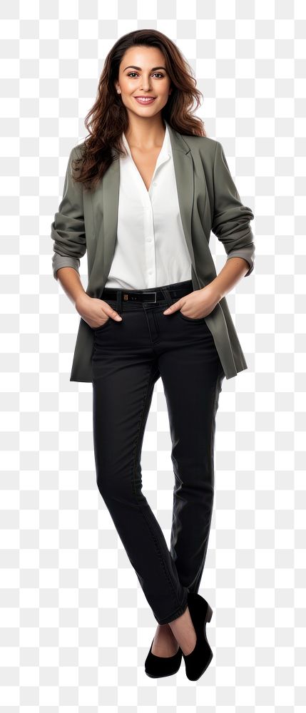 商务风裤装造型